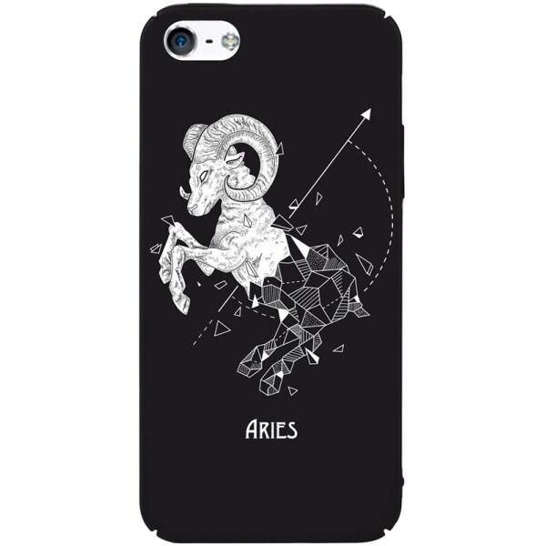 

Чехол-накладка TOTO Full PC Print Case Apple iPhone SE/5s/5 #168_Aries Black