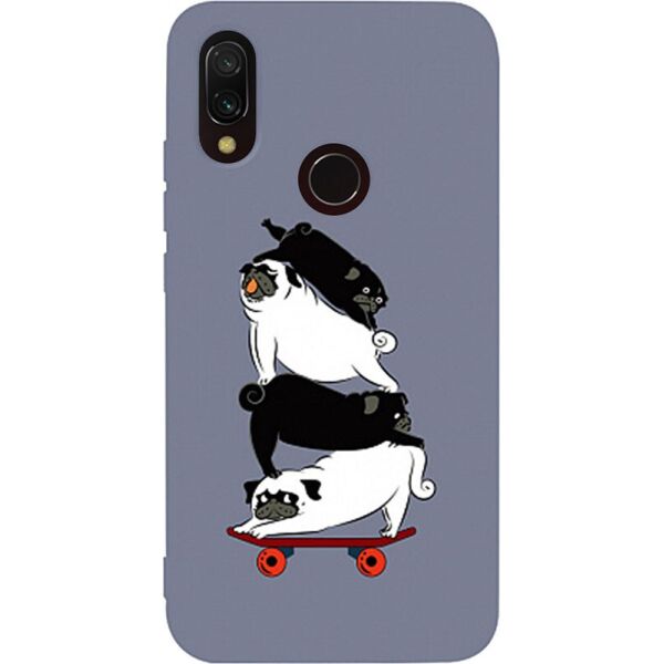 

Чехол-накладка TOTO Matt TPU 2mm Print Case Xiaomi Redmi 7 #51 Mops Skate Lavander Grey