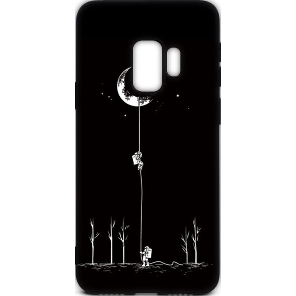 

Чехол-накладка TOTO Cartoon Soft Silicone TPU Case Samsung Galaxy S9 Moon Black