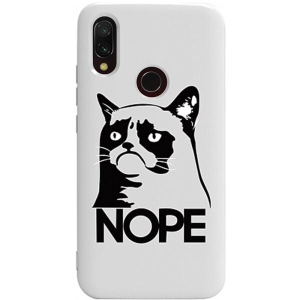 

Чехол-накладка TOTO Pure TPU 2mm Print Case Xiaomi Redmi 7 #4 Cat Nope White