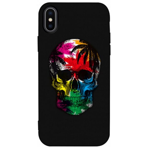 

Чехол-накладка TOTO Matt TPU 2mm Print Case Apple iPhone X/XS #29 Skull Black