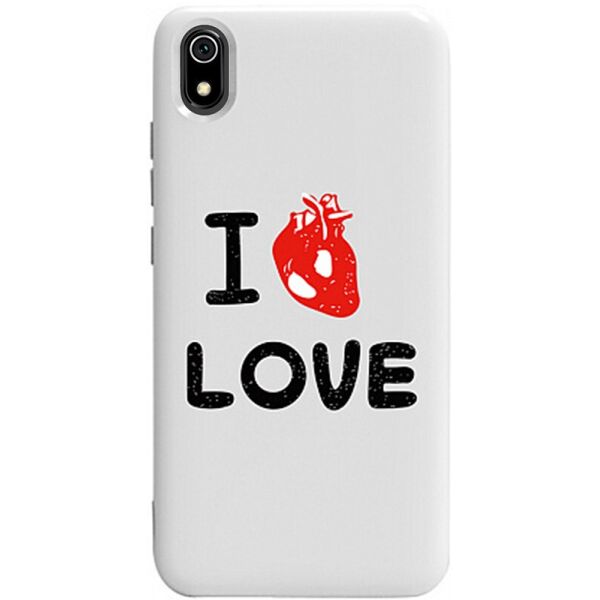 

Чехол-накладка TOTO Pure TPU 2mm Print Case Xiaomi Redmi 7A #42 Love Heart White