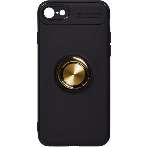 

Чехол-накладка TOTO Car Magnetic Ring TPU Case Apple iPhone 7/8/SE 2020 Black/Gold