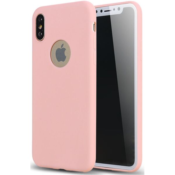 

Чехол-накладка TOTO Matte colorful TPU case iPhone X Pink