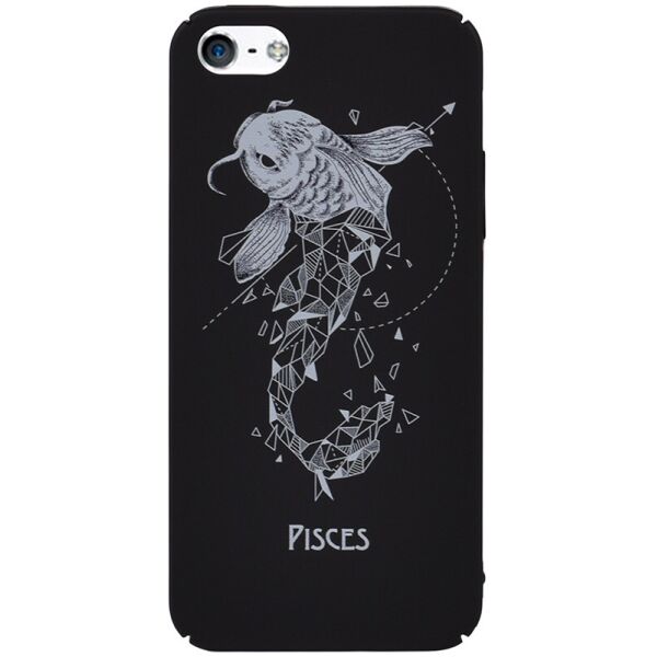 

Чехол-накладка TOTO Full PC Print Case Apple iPhone SE/5s/5 #170_Pisces Black