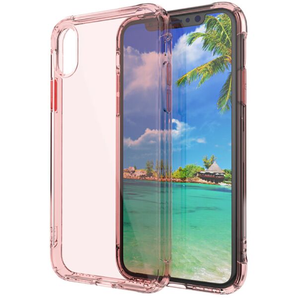 

Чехол-накладка TOTO TPU+PC colorful case iPhone X Rose Gold