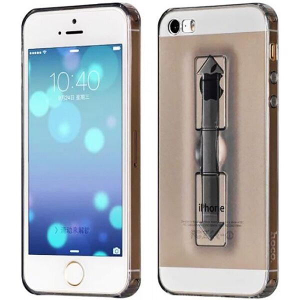 

Чехол-накладка HOCO TPU cover Finger holder iPhone 5/5s/SE Black