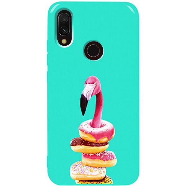 

Чехол-накладка TOTO Pure TPU 2mm Print Case Xiaomi Redmi 7 #35 Flamingo Donats Mint