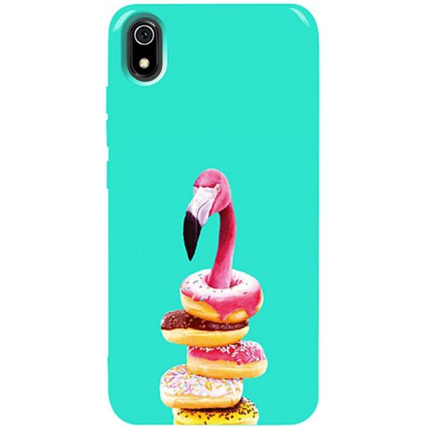 

Чехол-накладка TOTO Pure TPU 2mm Print Case Xiaomi Redmi 7A #35 Flamingo Donats Mint