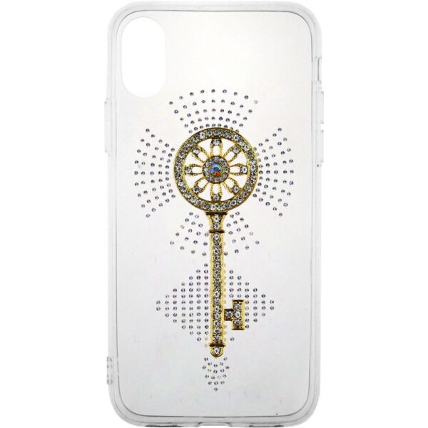 

Чехол-накладка TOTO TPU case with stones iPhone X Key Transparent