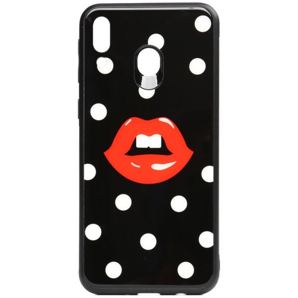

Чехол-накладка TOTO Cartoon Print Glass Case Samsung Galaxy M20 Red Lips