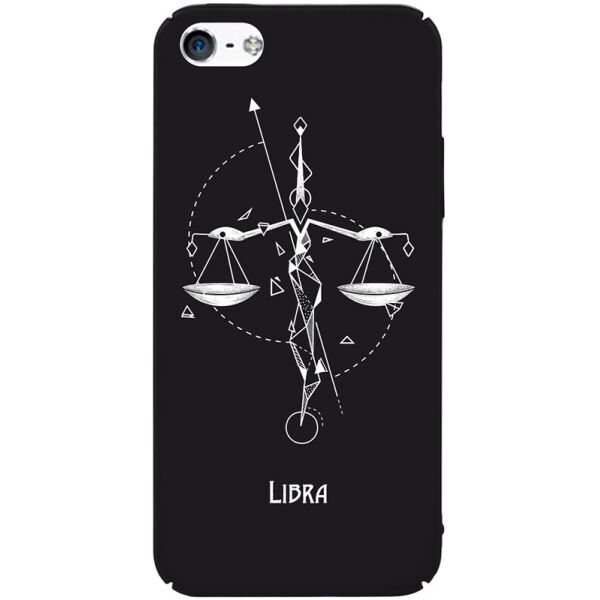 

Чехол-накладка TOTO Full PC Print Case Apple iPhone SE/5s/5 #163_Libra Black