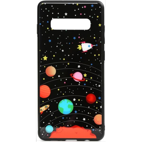 

Чехол-накладка TOTO Cartoon Print Glass Case Samsung Galaxy S10e Planets