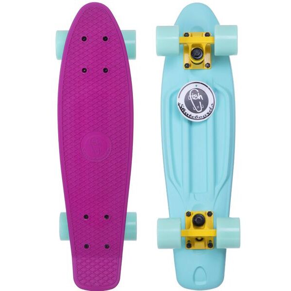 

Пенни Борд Penny Board Fish Skateboards Матовый Розово Мятный 57 см (FSTT3)