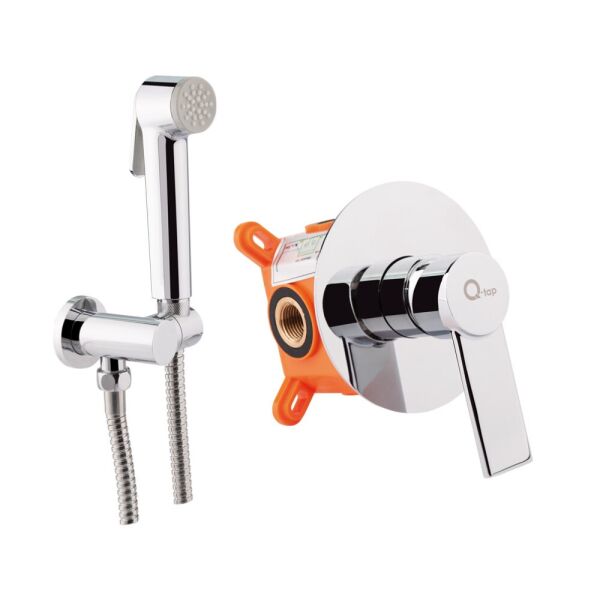 

Набор для гигиенического душа со смесителем Qtap Form CRM 001AB
