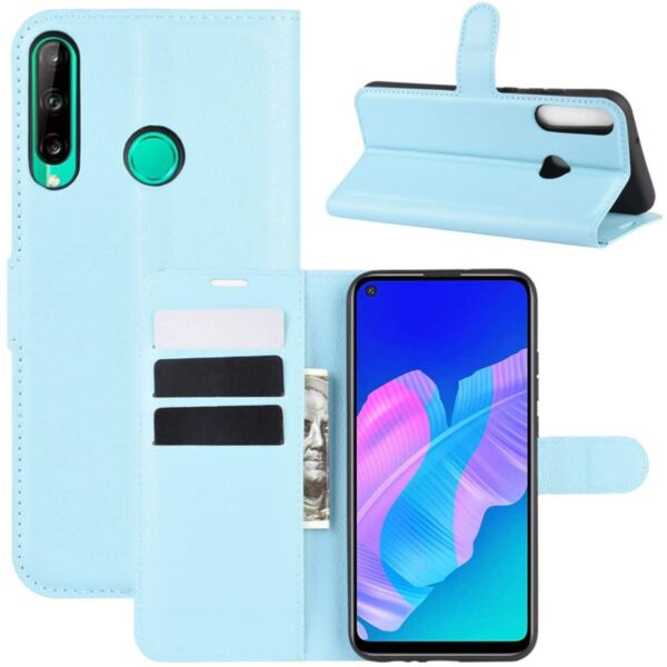 

Чехол-книжка Litchie Wallet для Huawei P40 Lite E Blue