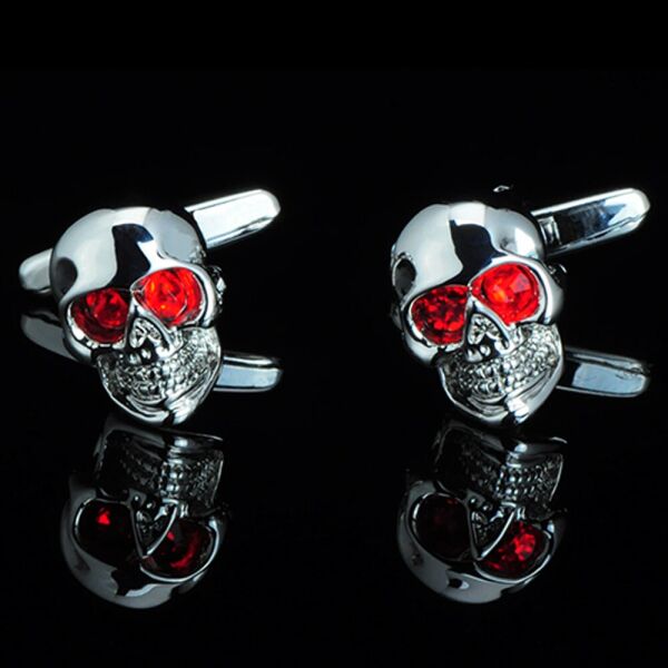 

Запонки Bow Tie House Basic c черепом red eyes skull 08695