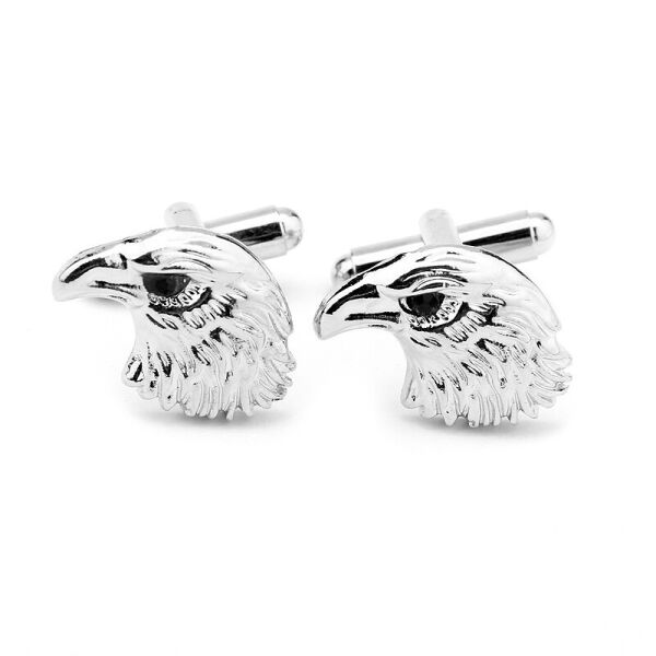 

Запонки Bow Tie House Rhinestone Eagle серебряного цвета 06482