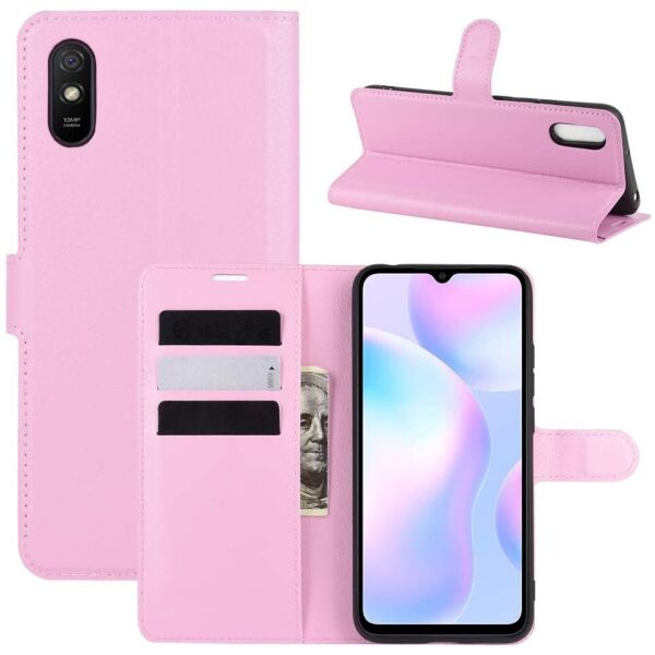 

Чехол-книжка Litchie Wallet для Xiaomi Redmi 9A Pink