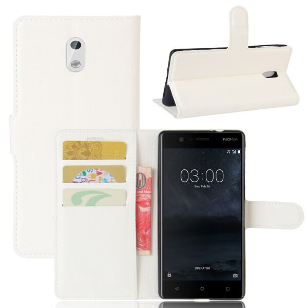 

Чехол-книжка Litchie Wallet для Nokia 3 Белый