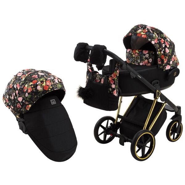 

Коляска 2 в 1 Adamex Porto Special Edition (Gold) Flowers-1 625663