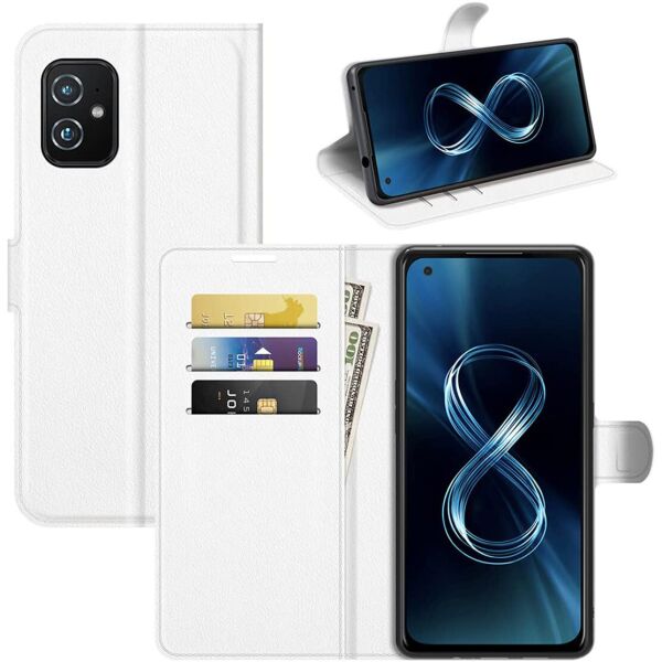 

Чехол-книжка Litchie Wallet для Asus Zenfone 8 White