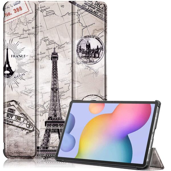 

Чехол-книжка Colored Cover для Samsung Galaxy Tab S7 Plus 12.4 T970 / T975 (Wake / Sleep) Eiffel Tower