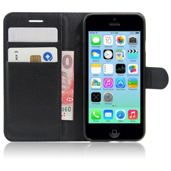 

Чехол-книжка Litchie Wallet для Apple iPhone 4 / 4S Черный