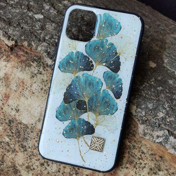 

Чехол Epoxy Case для Apple iPhone 11 Pro Max Blue Leaves
