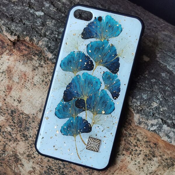 

Чехол Epoxy Case для Apple iPhone 7 Plus / 8 Plus Blue Leaves