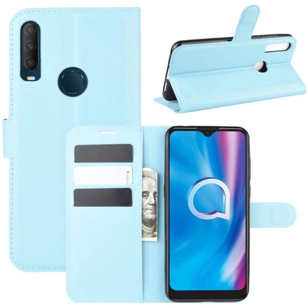 

Чехол-книжка Litchie Wallet для Alcatel 1SE (5030D) Blue