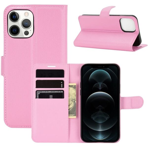 

Чехол-книжка Litchie Wallet для Apple iPhone 12 Pro Max Pink