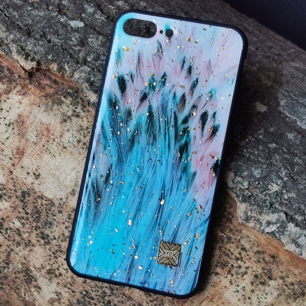 

Чехол Epoxy Case для Apple iPhone 7 Plus / 8 Plus Blue Feather