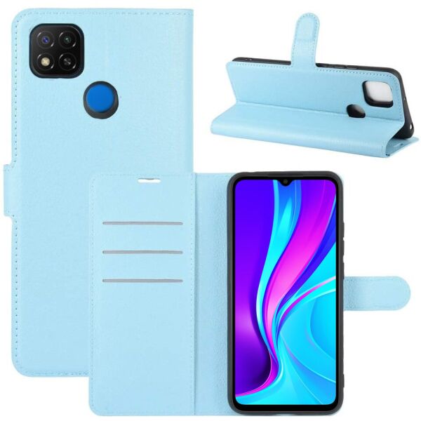 

Чехол-книжка Litchie Wallet для Xiaomi Redmi 9C Blue