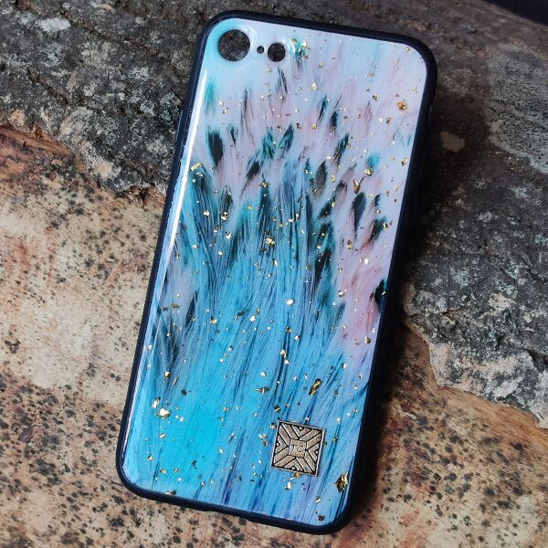 

Чехол Epoxy Case для Apple iPhone 7 / 8 / SE 2020 Blue Feather
