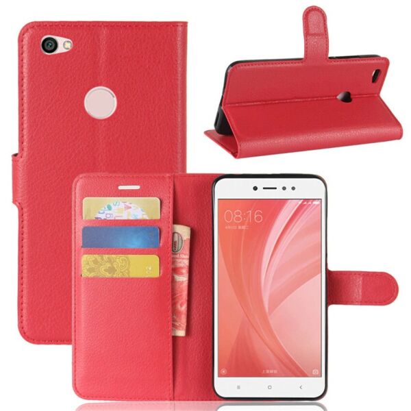 

Чехол-книжка Litchie Wallet для Xiaomi Redmi Note 5A Prime Красный
