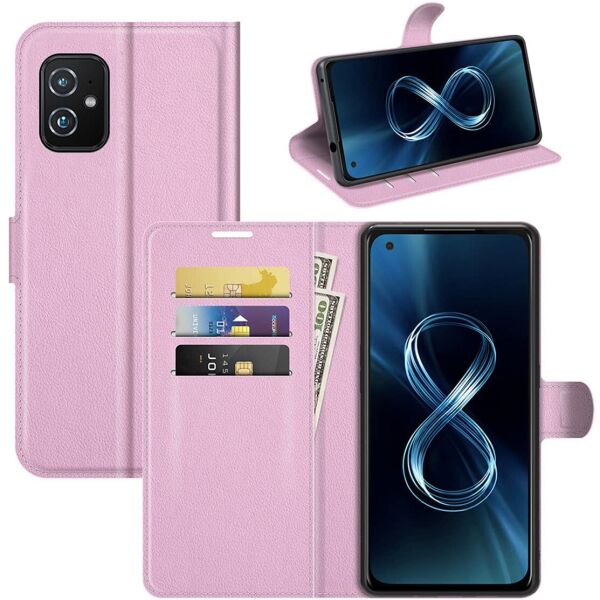 

Чехол-книжка Litchie Wallet для Asus Zenfone 8 Pink