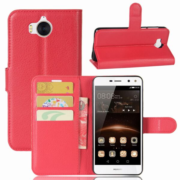 

Чехол-книжка Litchie Wallet для Huawei Y5 2017 Красный