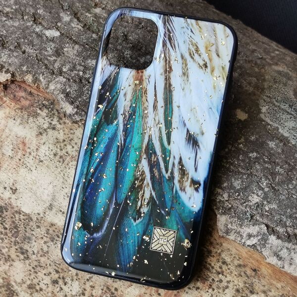 

Чехол Epoxy Case для Apple iPhone 11 Green Feather