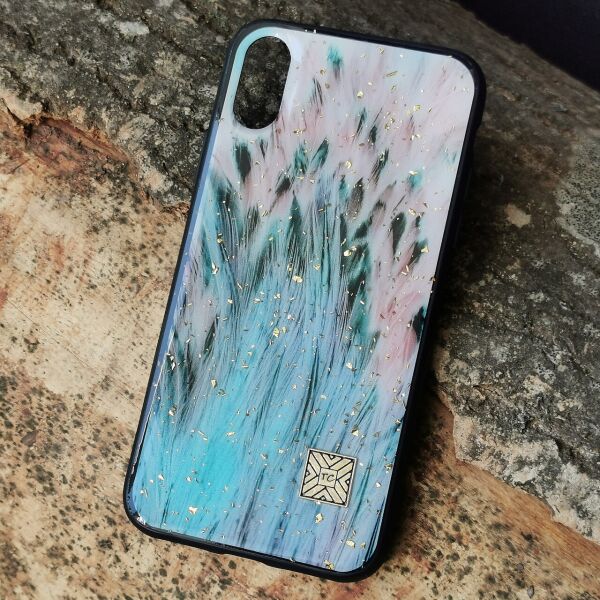 

Чехол Epoxy Case для Apple iPhone XS Max Blue Feather