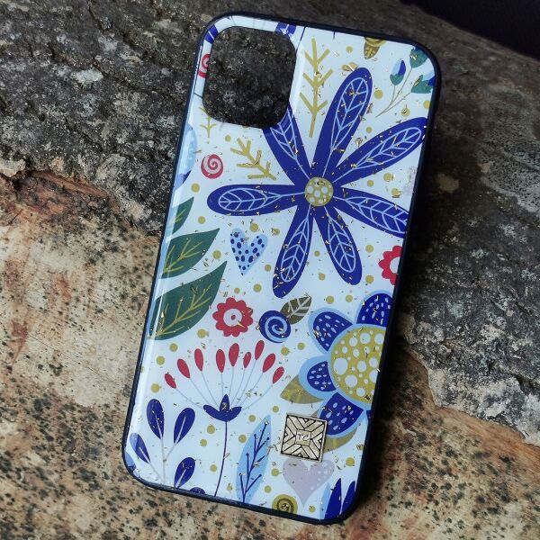 

Чехол Epoxy Case для Apple iPhone 11 Pro Max Blue Flower