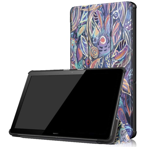 

Чехол-книжка Colored Cover для Huawei MediaPad T5 10 Leaves