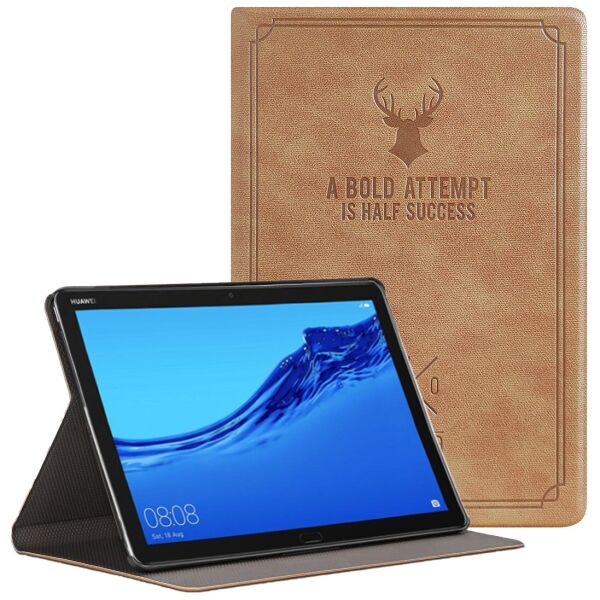 

Чехол-книжка Deer Case для Huawei MediaPad M5 Lite 10.1 (Wake / Sleep) Light Brown