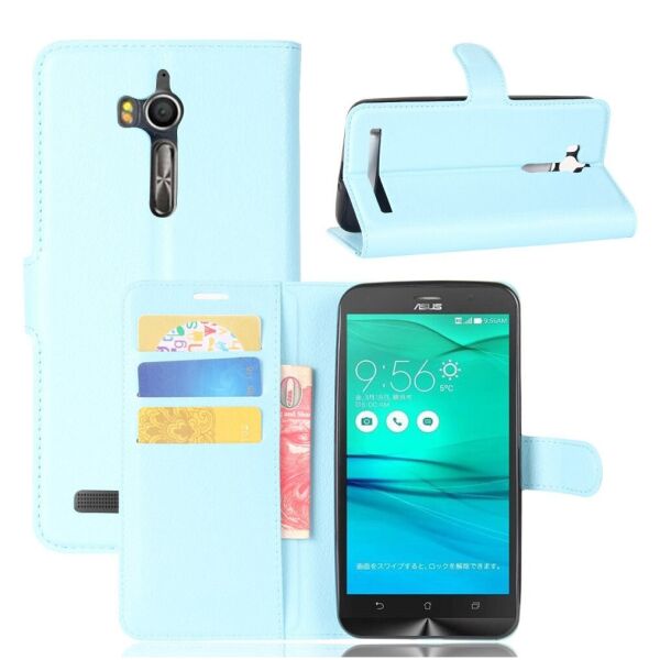 

Чехол-книжка Litchie Wallet для Asus Zenfone Go ZB552KL Голубой