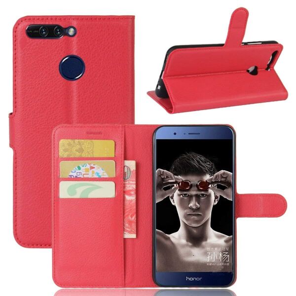 

Чехол-книжка Litchie Wallet для Honor V9 / 8 Pro Красный