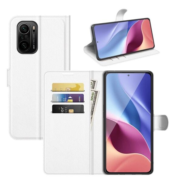 

Чехол-книжка Litchie Wallet для Poco F3 / Redmi K40 / K40 Pro White