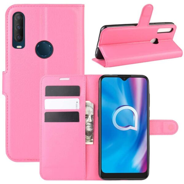 

Чехол-книжка Litchie Wallet для Alcatel 1SE (5030D) Rose