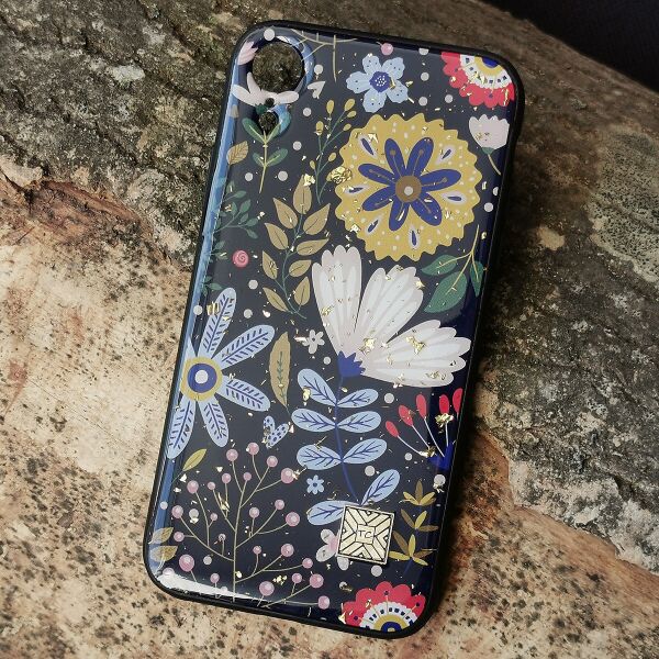 

Чехол Epoxy Case для Apple iPhone XR Blue Flowers