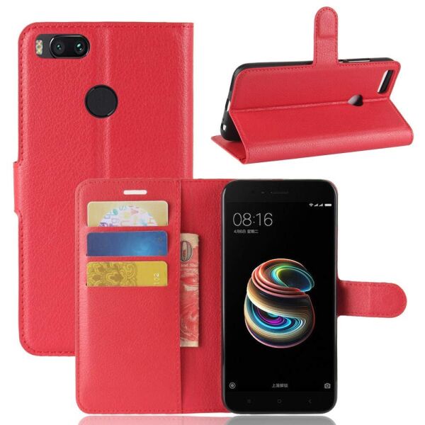 

Чехол-книжка Litchie Wallet для Xiaomi Mi A1/ Mi 5X Красный