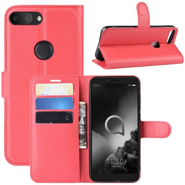 

Чехол-книжка Litchie Wallet для Alcatel 1S (5024D) Red